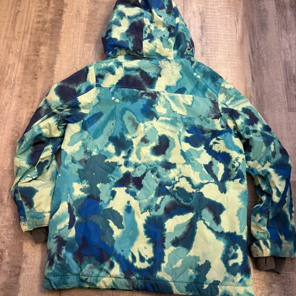 Lands' End Blue Green Girls Winter Coat Size 10-12